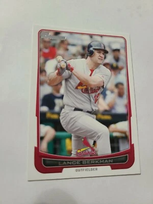 2012 Topps Bowman Baseball Card Lance Berkman 36 - Image 1 of 2