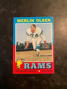 Topps Football 1971 #125 Merlin Olsen $1 ENVÍO!¡! - Imagen 1 de 2