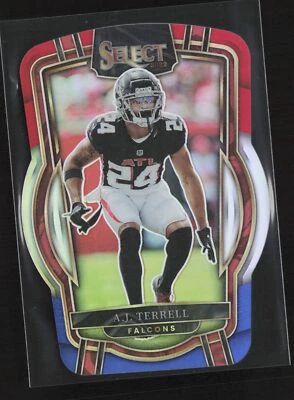 2022 Panini Select Red White Blue Prizm Club Level Die Cut A.J. Terrell #296 - Image 1 of 2