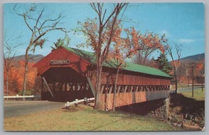 Postal Puente Cubierto Jackson De Colección - Ellis River New Hampshire EE. UU. - Imagen 1 de 2