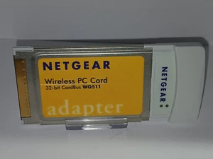 ✔️📶 NETGEAR WG511 WIFI PCMCIA CARDBUS 32BIT PC CARD - Photo 1/4