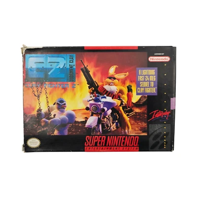 C2: Clayfighter Judgement Clay Super Nintendo. Complete, Authentic, Tested - Image 1 of 4