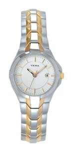 YEMA Paris by Seiko YM 996 Women's 2-tone Quartz Sport Watch 5ATM *NEW VINTAGE - Picture 1 of 11