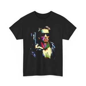 Terminator Movie Art Tee, Arnold Schwartznegger Shirt, Action Film Fan Apparel - Picture 1 of 5