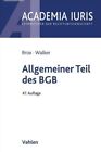 Walker günstig Kaufen-NEU/UNBENUTZT: Brox/Walker Allgemeiner Teil Des BGB