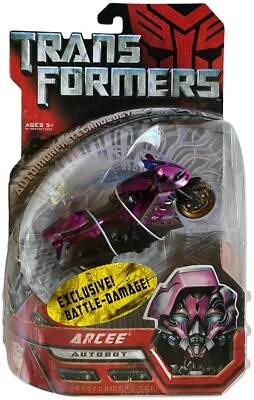 Transformers Movie Exclusive Battle Damage Version Arcee Action Figure NEW 2007 - Image 1 of 4