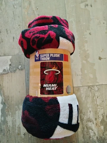 Miami Heat NBA Supersoft Plush Throw 46x60 Cover