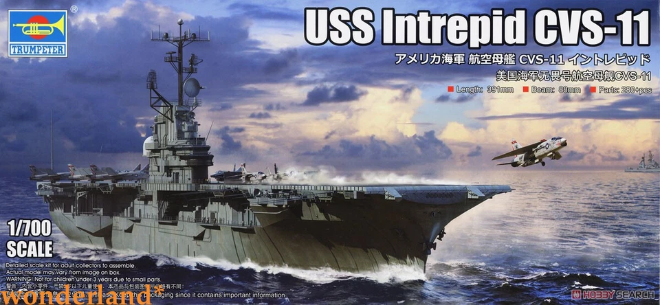 Trumpeter USS Intrepid CVS-11 Model Kit - 06743