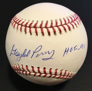 Gaylord Perry Giants signierter offizieller MLB Baseball INS HOF 91 Auto Steiner Holo - Bild 1 von 10