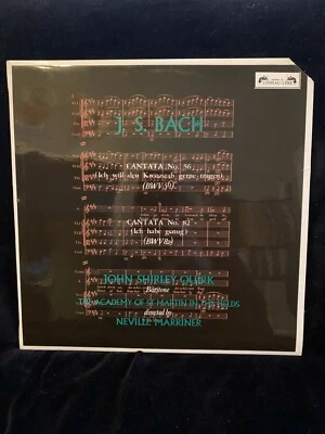 BACH Cantatas #56 & 82 - Quirk - Marriner - ASMF - L'OISEAU-LYRE ST LP - Image 1 of 4