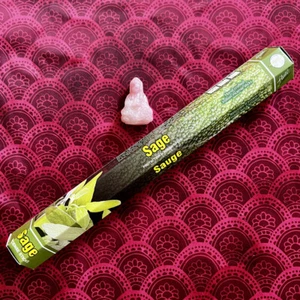 FLUTE BRAND SAGE SCENT HANDCRAFTED INCENSE STICKS - 1 BOX 20 COUNT - Picture 1 of 1