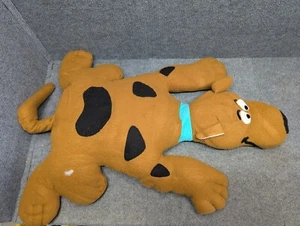 Scooby Doo 1999 36 Zoll flach liegendes Jumbo-Plüschkissen Cartoon Network Vintage BESCHÄDIGUNG - Bild 1 von 8