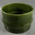 Vintage Haeger Green Round Drum Barrel Jardiniere Ceramic Pottery Planter 166