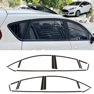 Chrome Delete Blackout Overlay For Ford Fiesta 2009-2014 Window Trim - Bild 1 von 11
