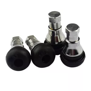 4pcs TR412 Chrome Tire Rubber Valve Stem For ATV UTV Razor Honda Short Stem - Picture 1 of 4