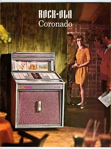 Rock-Ola 431 Coronado Jukebox Art FLYER Phonograph Music 1966 Original Foldout - Picture 1 of 5