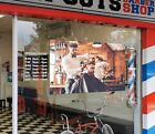 3D Man Hair Cut I1170 Barber Shop Window Stickers Vinyl Wallpaper Wall Murals Ho