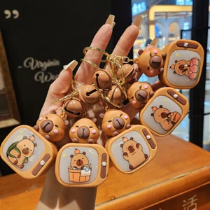 Cartoon Cute Capybara TV With Light Creative Funny Animals Keyring Car Keych-vm - Picture 1 of 15