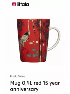 Tazza Iittala Taika Anniversary 0,4 L Rossa Edizione Limitata 15 anni per Tè o Caffè - Foto 1 di 12