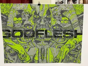 Godflesh Siebdruck Poster 15. April 2014 Metro Chicago handsgeschnitten Zar/135 - Bild 1 von 9