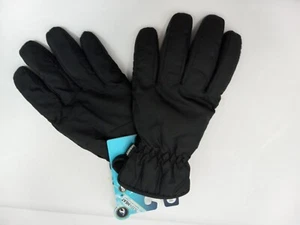 Isotoner Men's Large Black Packable SleekHeat Winter Gloves NWT Touchscreen - Picture 1 of 2