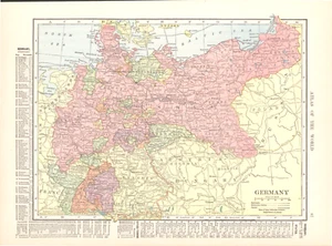 Antike Landkarte 1908 * Deutschland - Bild 1 von 1
