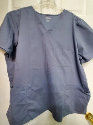 Scrubstar UNISEX Scrub Top Size 2XL-Grey Classic V-Neck-Chest 29"/L 29.5" - Image 1 of 4
