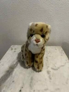 SAVE OUR SPACE Leopard Cub 12" Plush Rare 2015 Blue Eyes SOS Spotted Tan - Picture 1 of 8