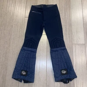 Roffe Ski Pants Padded Apres Snow suit bib Slalom Vintage 60s 70s Youth Kids 10 - Picture 1 of 9