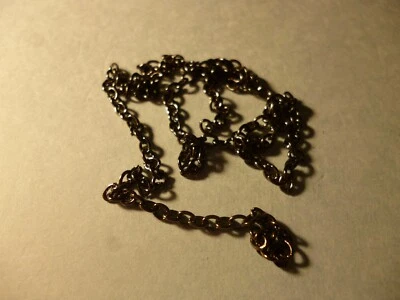Model Boat quality gunmetal coloured 2mm1mm anchor chain 200mm FREE POST. - Image 1 of 2