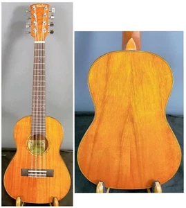 Alulu 8 String Solid curly Acacia Koa wood Tenor Ukulele BU972 - Picture 1 of 10