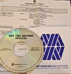RADIO SHOW: OFF THE RECORD SPECIAL 9/9/96 STONE TEMPLE PILOTS & BADLEES FEATURE - Picture 1 of 2