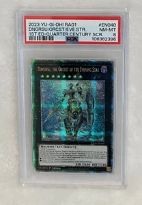YUGIOH DINGIRSU, THE ORCUST OF THE EVENING STAR QCR PSA 8 - Picture 1 of 6