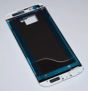 Originale htc One M8 Display Cornice LCD Supporto Telaio Bianco Argento Glaciale - Foto 1 di 2