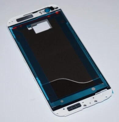 Original HTC One M8 Display Rahmen LCD Support Frame Weiss Silber glacial silver - Bild 1 von 2