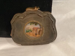 VERY RARE ANTIQUE VICTORIAN HAND PAINTED SIGNED BREVETE COIN PURSE NR - Picture 1 of 16