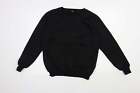 Shein Womens Black Polyester Pullover Sweatshirt Size M Pullover - Angel Wings
