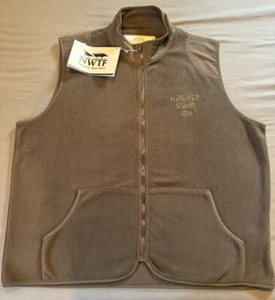 Boyt Harness Company Fleece Vest Men's XL Green Full Zip Save Habitat Hunt NWTF - Picture 1 of 3