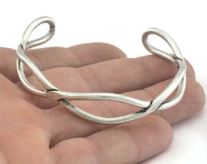 Drahtarmband verstellbar Messingplatte Optionen 58mm Innengröße verstellbar OZ3169 - Bild 1 von 11