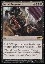 1x SORIN'S VENGEANCE - M12 - MTG - NM - Magic the Gathering