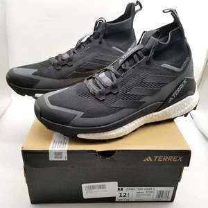 Adidas Men TERREX FREE HIKER 2 Mid Rise Sz 12.5 Black Lace Up Sneakers - Picture 1 of 7