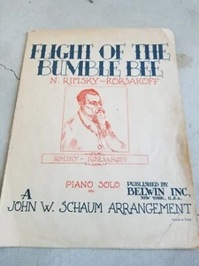 Flug der Hummel N. Rimsky-Korsakoff Klavier Solo Noten 1946 - Bild 1 von 2