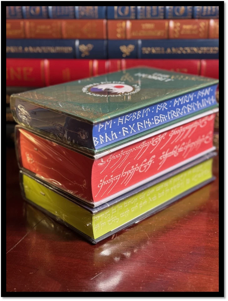 Hobbit Lord of Rings Silmarillion Illustrated Tolkien Sealed Hardback Rune Edges - Image 1 of 3