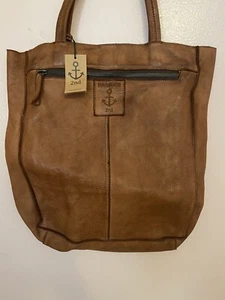 2nd Large Soft Leather Shopper/ Tote NWT Tan - Picture 1 of 11
