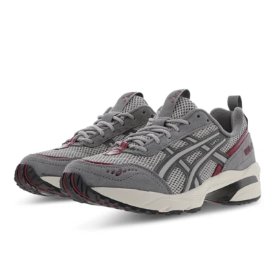 Asics Gel-1090 V2 Women's Trainers - All Sizes - Grey/White/Red - Image 1 of 4