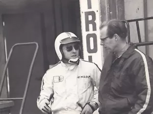 GERHARD MITTER & PETER FALK PORSCHE 908 LH MONZA 1968 ORIGINAL PRESS PHOTOGRAPH - Imagen 1 de 2