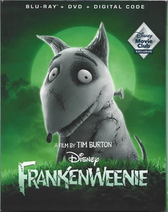 Frankenweenie (Blu-ray + DVD + Digital, 2022, Disney Movie Club) w/slip, NEW! - Picture 1 of 1