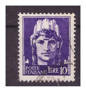 REGNO 1929 - IMPERIALE 10 Lire violetto USATO - Picture 1 of 1