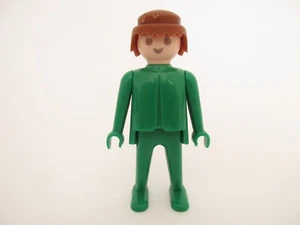 Figurine PLAYMOBIL Classique Homme Vert Mains Fixes 3400 3401 3527 3449 3232 - Bild 1 von 2