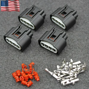 4x Ignition Coil Plug Connector For 2000-2010 Toyota Lexus Camry 90980-11885 - Picture 1 of 6